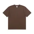 Zwaargewicht 230g puur katoenen t-shirt in koffiebruin, losse pasvorm voor dames en heren - S / Tops / Donkerbruin (Binnenlandse Maat)