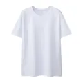 T-shirt blanc classique 230g Sorona pour hommes à manches courtes et col rond - S / Hauts / Blanc