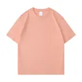 Camiseta de manga corta para niños en algodón puro color melocotón - 110 / Tops / Rosa Melocotón