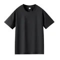 Premium classic black quick-dry Sorona fabric short sleeve T-shirt for women's activewear - S / Tops / Black
