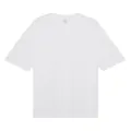 Camiseta blanca clásica de algodón de corte oversize con manga corta y cuello redondo - S / Tops / Blanco