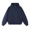 Heavyweight 400g navy blue hooded sweatshirt variant in premium terry cotton fabric - S / Tops / Navy Blue