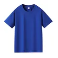 Women's casual royal blue short sleeve T-shirt, lightweight quick-dry athletic sport top - S / Tops / Klein Blue