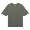 Men's 250g heavy cotton oversized short sleeve t-shirt in dark grey olive - S / Tops / Grass Green