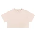 Minimalistisches beiges 210g Damen Crop-T-Shirt aus reiner Baumwolle im US-Design - M / Oberteile / Beige