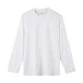 T-shirt a maniche lunghe da uomo in puro cotone 260g bianco tinta unita variante - Taglia M / Top / Bianco