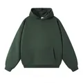 Zwaargewicht 380G heren oversize hoodie met kangoeroezak en verlaagde schouders in bosgroen - S / Tops / Donkergroen