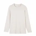Klassisches Herren 230G Baumwoll Langarm-T-Shirt in Beige - Khaki