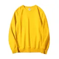Felpa girocollo giallo vivace 420g da uomo, vestibilità oversize casual e chic - Taglia S / Top / Curcuma