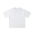 Zwaargewicht 230g wit katoenen T-shirt, losse pasvorm, ronde hals voor uniseks straatstijl. - S / Tops / Wit