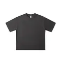 Oversized antracietgrijs T-shirt gemaakt van zware 260g katoen met verlaagde schouders - S / Tops / donkergrijs