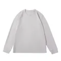 Camiseta de manga larga en algodón Roma 220g gris claro con un diseño de ajuste holgado - S / Tops / Gris claro