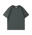 Camiseta de manga corta de algodón pesado de 350g en gris carbón con un diseño oversize holgado - XS / Tops / Gris