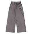Grey washed vintage style men's cotton sweatpants with elastic drawstring waist. - S / Bottoms / Gray
