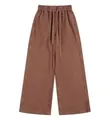 Vintage style washed brown heavy sweatpants for men with drawstring elastic waistband - S / Bottoms / Coffee