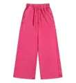 Comfortable vintage washed pink men's terry sweatpants with elastic drawstring waist - S / Bottoms / Rose Red