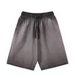Vintage washed grey and black gradient shorts with an adjustable drawstring waist - S / Bottoms / 300g / Gray