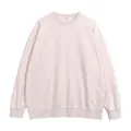 Sweatshirt classique délavé à col rond de couleur rose pâle pour un look rétro chic - S / Hauts / Abricot Délavé