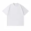 T-shirt à manches courtes en pur coton épais, coupe américaine décontractée blanche - S / Hauts / Blanc