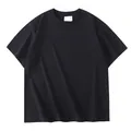 Premium oversized zwart T-shirt gemaakt van 280g zwaargewicht puur katoen voor heren - S / Tops / Zwart