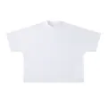 Plain heavyweight white boxy oversized short sleeve t-shirt with seamless design - M / Tops / White