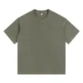 Premium heavyweight oversized retro washed cotton t-shirt in vintage olive green - S / Tops / Dazzling Military Green