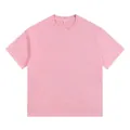 Vintage washed pink heavy cotton t-shirt for men with oversized fit and faded texture - S / Tops / Tie-Dye Light Pink