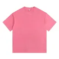 Vintage washed pink heavyweight cotton t-shirt in a comfortable oversized fit for men - S / Tops / Vintage Wash Watermelon Red