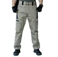 Wasserdichte Herren-Cargo-Taktikhose mit mehreren Taschen in Khaki und Schwarz. - S / Unterteile / Khaki