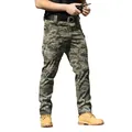 Tactische multicam cargo broek met meerdere zakken en duurzame stof voor buiten training. - XS / Bottoms / X9 (Elastisch Lente/Herfst) / Jungle Camouflage