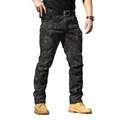Volledig zicht op de waterdichte tactische cargobroek voor heren met camouflage - XS / Bottoms / X7 (Elastisch Lente/Herfst) / Slangenpatroon Camouflage
