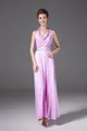 Full length view of a lavender multi-way halter dress with elegant draped neckline - S / Dresses / Purple