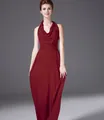 Elegant burgundy multi-way infinity maxi dress for formal evening events - Burgundy