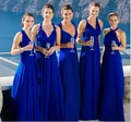 Robes de demoiselle d'honneur bleu roi multi-positions avec vue sur la mer - Bleu saphir