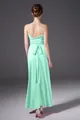 Vue arrière détaillée d'une robe longue infinity vert menthe avec un design dos nu sexy - Vert Menthe