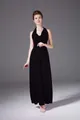 Elegant black multi-way convertible maxi dress for evening parties and formal events - Black