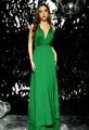 Elegant emerald green backless maxi dress featuring a French retro V-neck design and a flowy skirt - S / Tops / Verdant