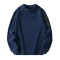 Felpa tattica da uomo in pile blu navy con cerniera sulla spalla e tasca sulla manica - Taglia S / Top / Blu navy