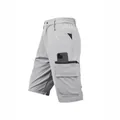 Men's lightweight grey cargo shorts featuring multi-pocket design for outdoor hiking activities - S / Bottoms / Light Gray