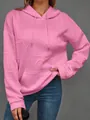 Vista macro detallada que muestra la textura de la tela con relieve 3D de esta sudadera. - S / Tops / Rosa