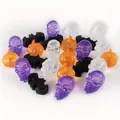 Reusable plastic ice cubes in Halloween skull pumpkin bat shapes for parties - Halloween Style / Set of 24