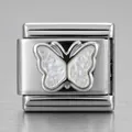Hochwertiger Schmetterling Charm aus Edelstahl für italienische Gliederarmbänder - Schmetterling Design