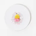 Cute pig and chick silicone squishy toy for stress relief decompression gift 38.6g - Double Animal Head - Yellow Pink