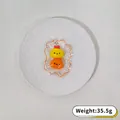 Cute silicone animal squishy toy set for stress relief, 35.5g weight, size 66x36x22mm - Double Animal Head - Orange Yellow