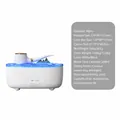 Creative pipe shaped humidifier with mountain landscape and blue LED light - Pipe Shaped Aroma Diffuser (179) / White