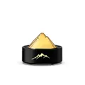 Humidificador de aromaterapia de llama en forma de montaña negra tanque de 100ml - Difusor de Aromas Glaciar (318) / Negro