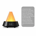 Humidificador de aromas con efecto de llama 3D y difusor de aceites en acabado negro - Humidificador de Brillo Colorido (183) / Negro