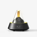 Humidificador de llama volcán en negro mate con depósito de 80ml - Humidificador de Ambiente de Cumbre (183B) / Negro
