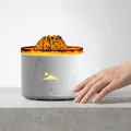 Humidificador difusor de llama volcánica con textura de mármol y tanque de 250 ml - Difusor de Aromas de Volcán de Simulación (130A) / Mármol