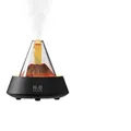 Humidificador de aromaterapia de volcán negro con tanque de 80 ml y efecto de llama - Humidificador de Aromas Volcán (183A) / Negro